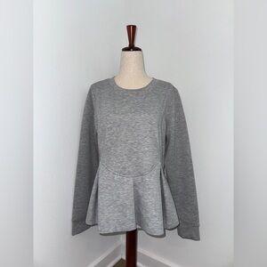Grey Peplum Sweater